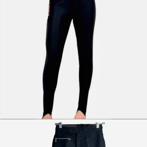Bogner vintage stirrup ski pants, black  Size 6 stretch blend slim